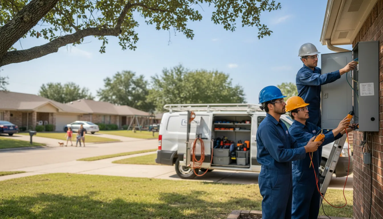 Certified electrician providing emergency electrical services in Roberts, IL